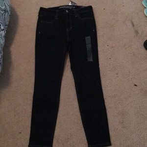 American Eagle dark wash jeggings, size 10 short
